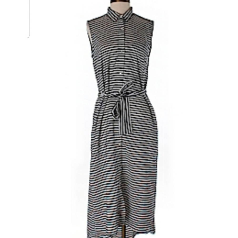 Gap Blue Striped Dress sz S